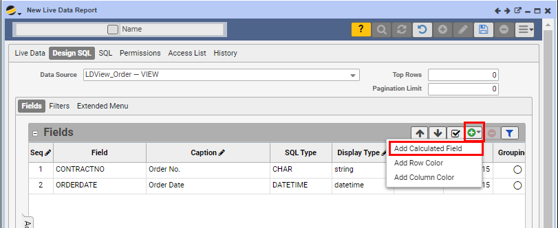 Add Calculated Field